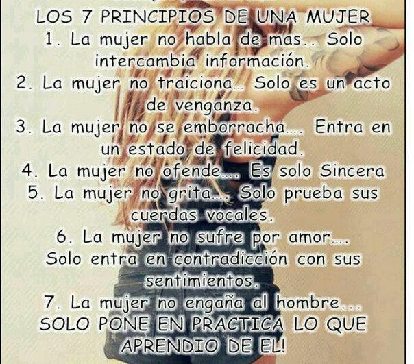 Los 7 Principios de una Mujer