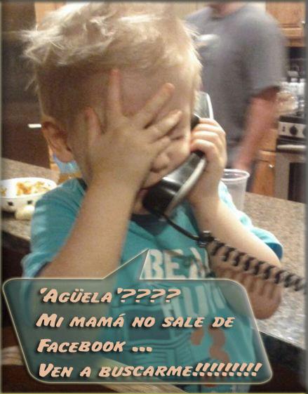 Agüela. Mi mamá no sale de Facebook...Ven a buscarmeeee