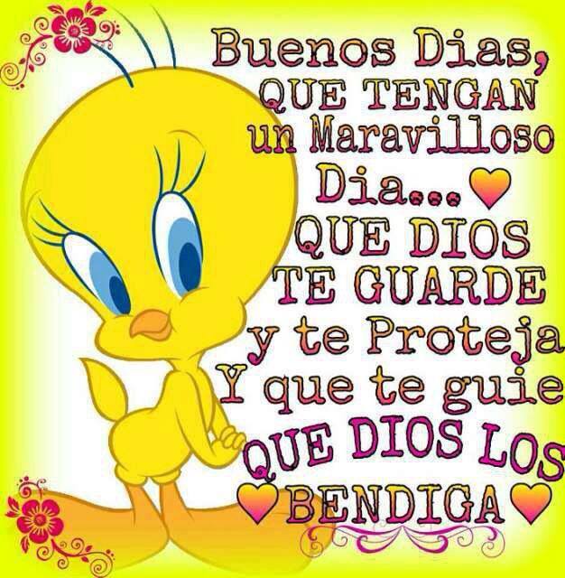 Buenos Dias, Que tengan un dia maravilloso...Que Dios te guarde y te proteja y que te guie. Que Dios los Bendiga.