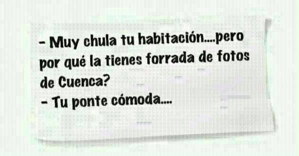 Muy chula tu habitación