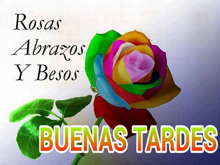 Rosas, Abrazos y Besos. Buenas Tardes