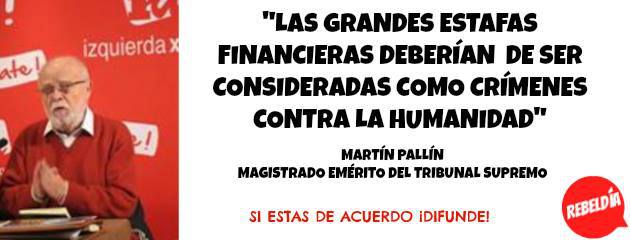 Las Grandes estafas financieras deberían de ser consideradas como crímenes contra la Humanidad.