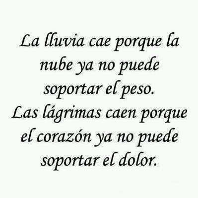 el corazón no puede soportar el dolor
