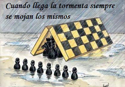 Cuando llega la tormenta siempre se mojan los mismos