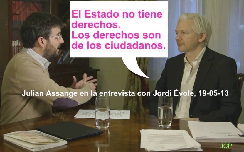 El estado no tiene derechos. Los derechos son de los ciudadanos