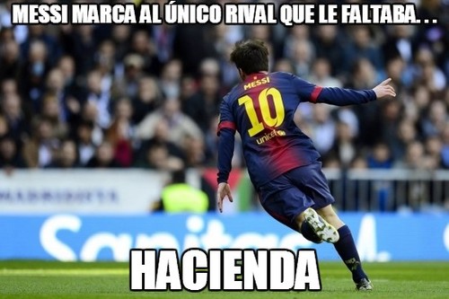Messi marca al único rival que le faltaba...Hacienda.