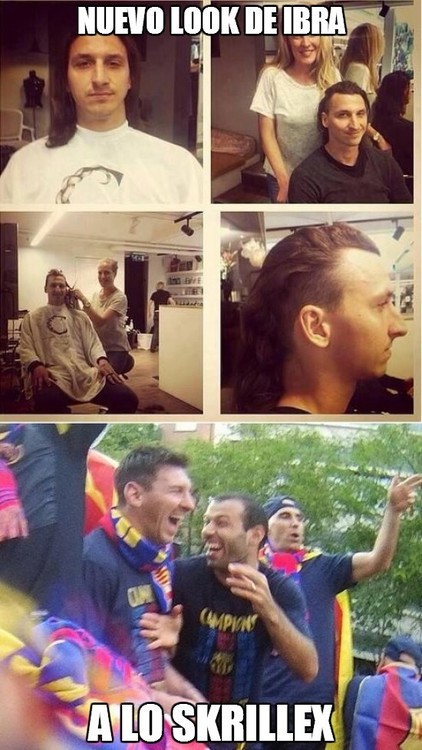 Nuevo Look de Ibra, a lo Skrillex