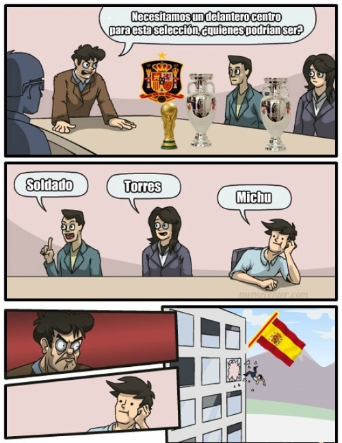 Necesitamos un delantero Centro para esta selección. Quienes podrían ser, Soldado, Torres, Michu...