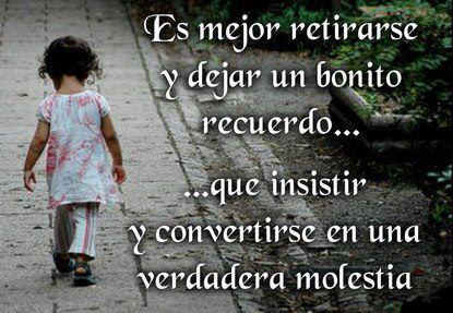 Es mejor retirarse y…