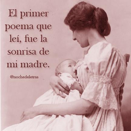 El primer poema que leí, fue la sonrisa de mi madre.