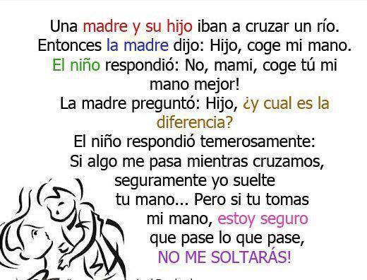 Una madre y su hijo…