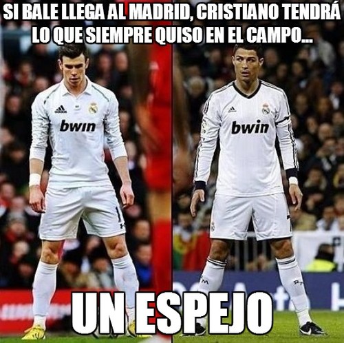Si Bale llega al Madrid, Cristiano tendrá lo que siempre quiso en el campo...Un espejo.