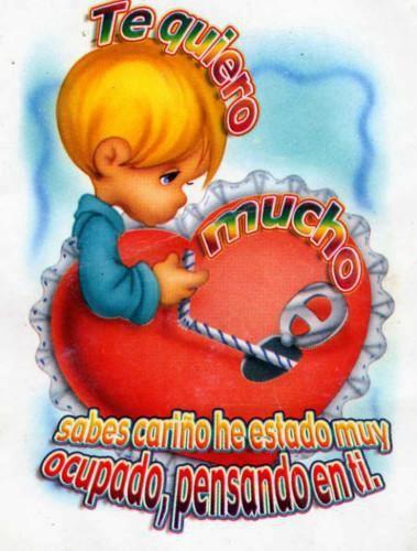 Te quiero mucho, sabes cariño he estado muy ocupado, pensando en ti