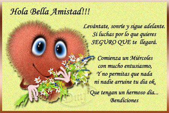 Feliz Miércoles, Bella Amistad