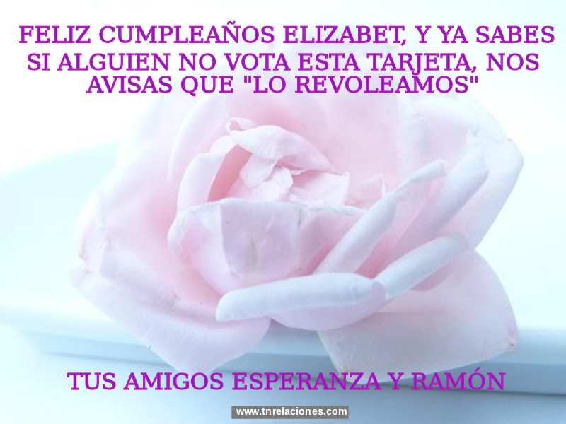 Feliz Cumpleaños Elizabet