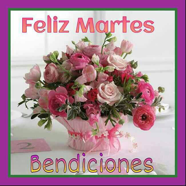 Feliz Martes. Bendiciones