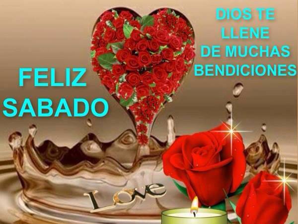 Feliz Sábado. Dios te llene de muchas bendiciones.