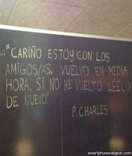 Cariño estoy con los amigos/as