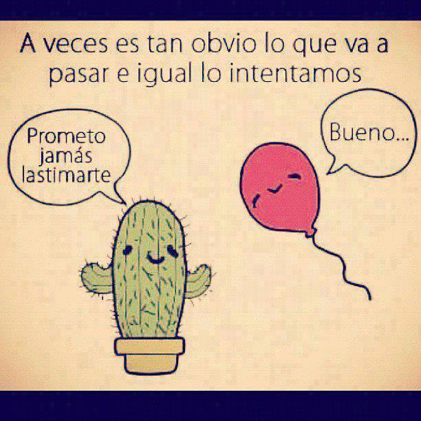 A veces es tan obvio lo que va a pasar e igual lo intentamos.