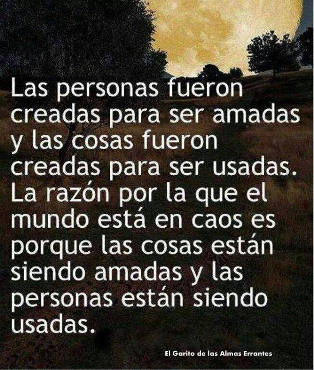 Las personas fueron creadas…