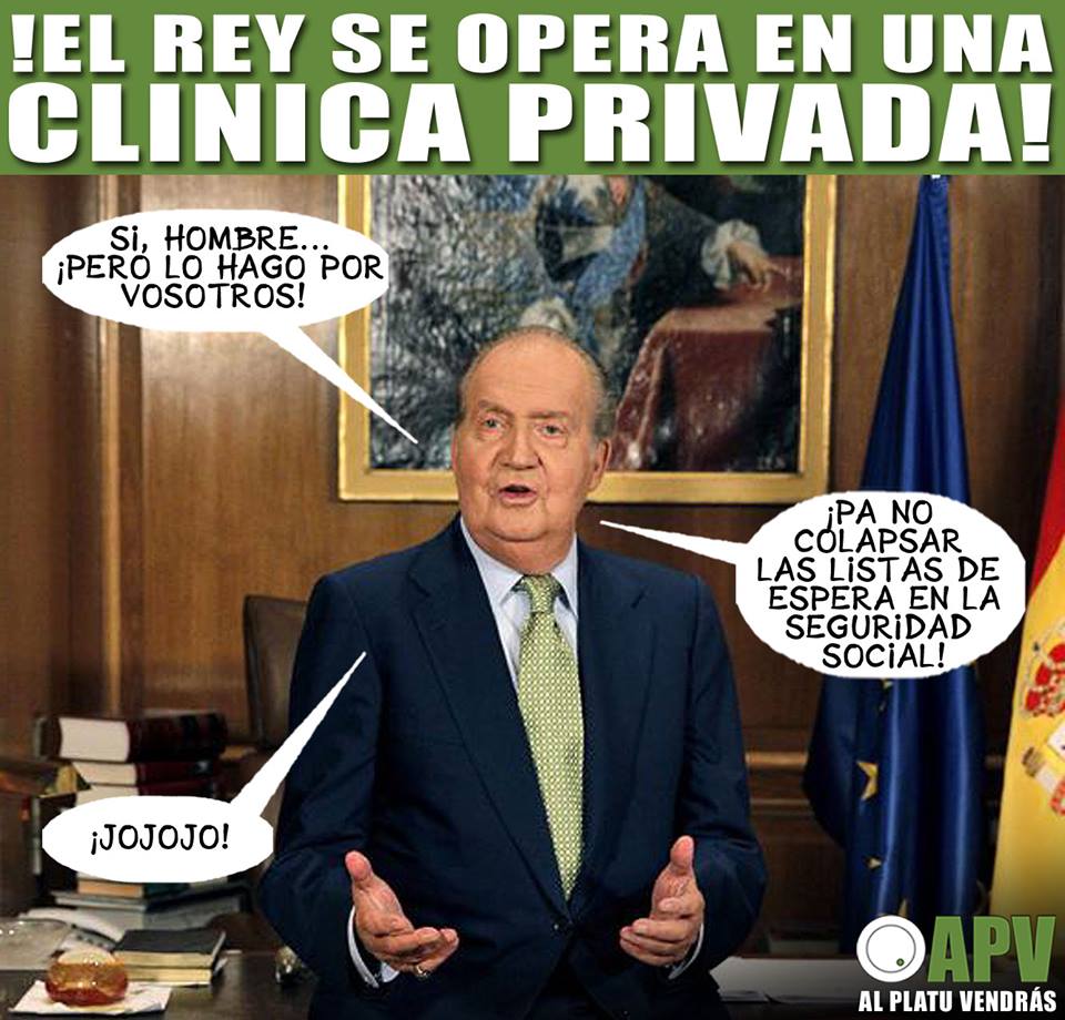 El Rey de España se opera…