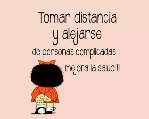 Tomar distancia y alejarse de personas complicadas mejora la salud.