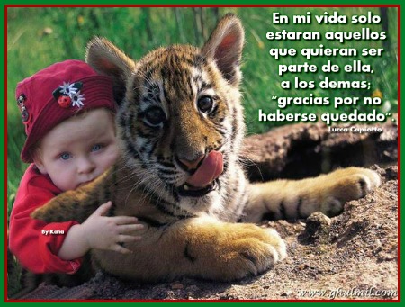 En mi vida solo estarán aquellos que quieran ser parte de ella, a los demas gracias por no haberse quedado.