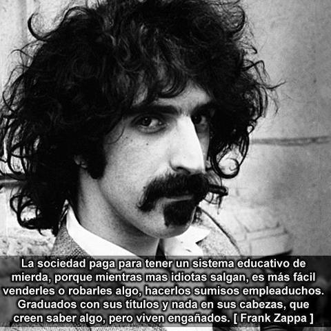 Frank Zappa, frases, citas, imágenes y memes.