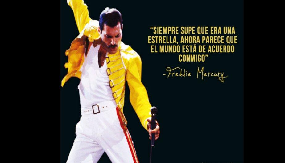 Siempre supe que era una estrella. Ahora parece que el mundo está de acuerdo conmigo. Freddie Mercury