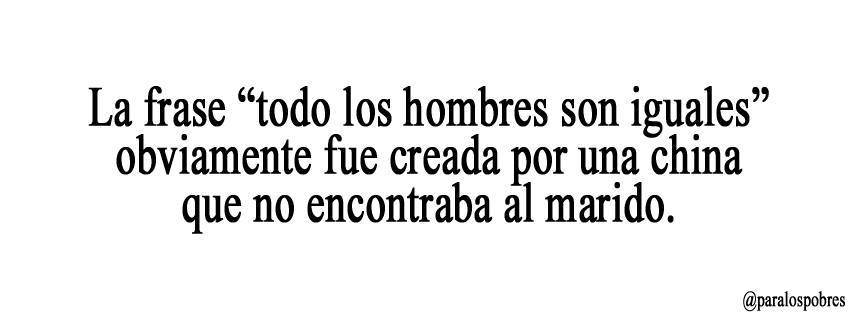 Todos los hombres son iguales