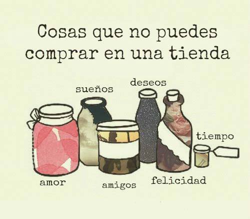 Cosas que no puedes comprar…