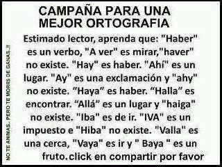 Campaña para una mejor Ortografía