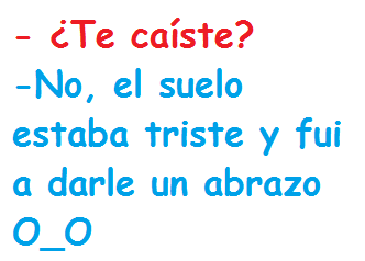 ¿Te caíste?
