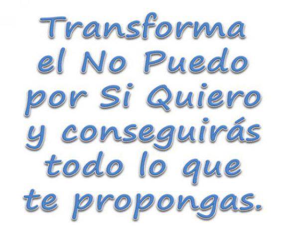 Transforma el No puedo