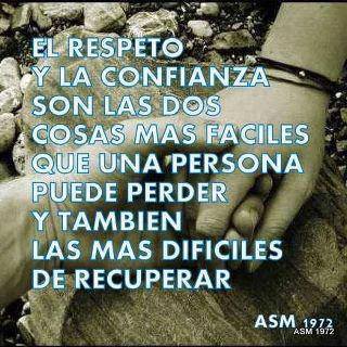 El respeto y la confianza