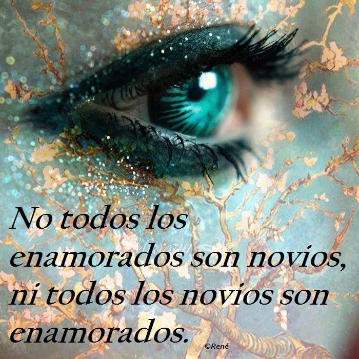 No todos los enamorados son novios, ni todos los novios son enamorados...