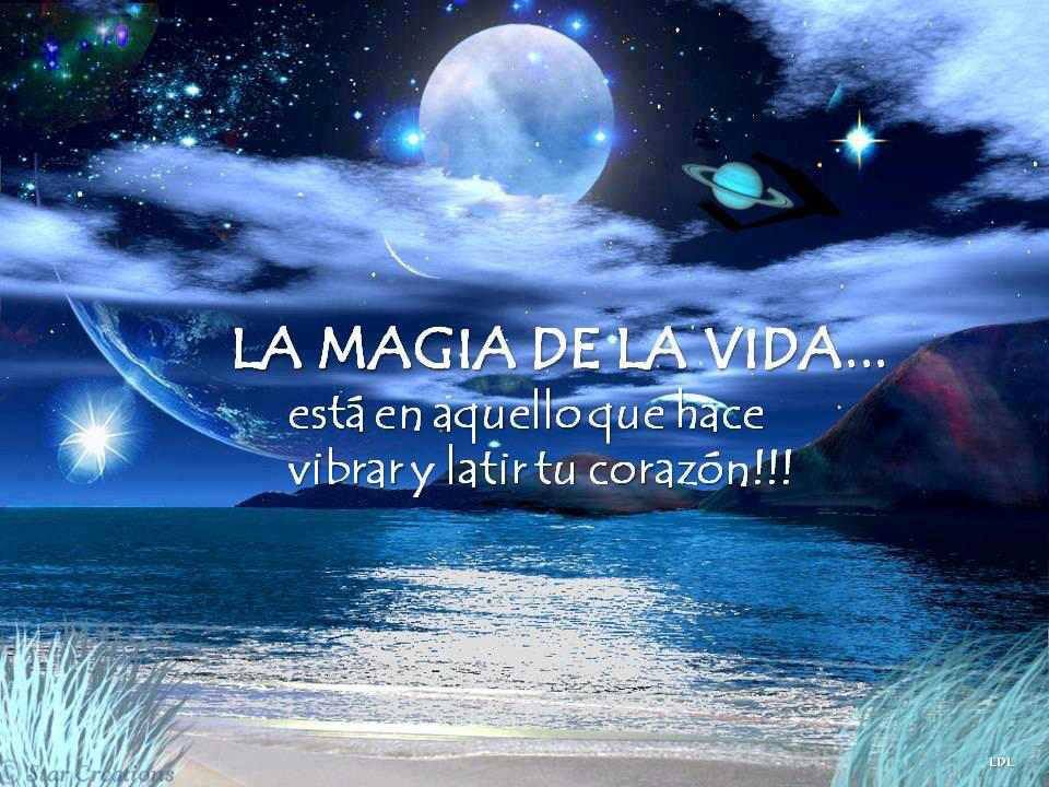 La Magia de la vida...está en aquello que hace vibrar y latir tu corazón.