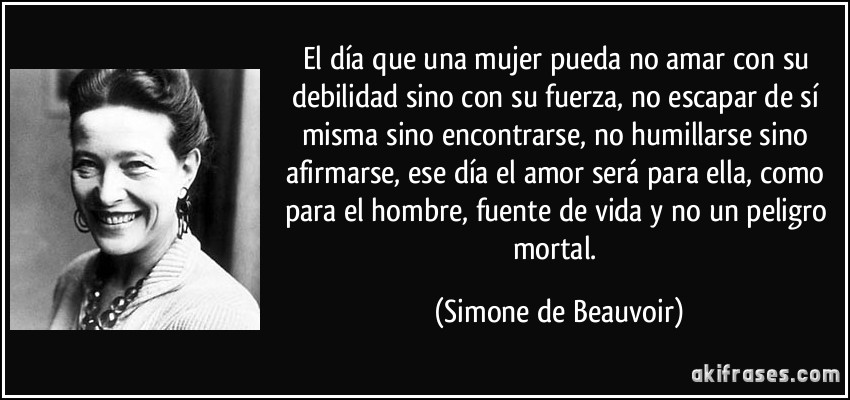 Simone de Beauvoir, frases, citas, imágenes y memes