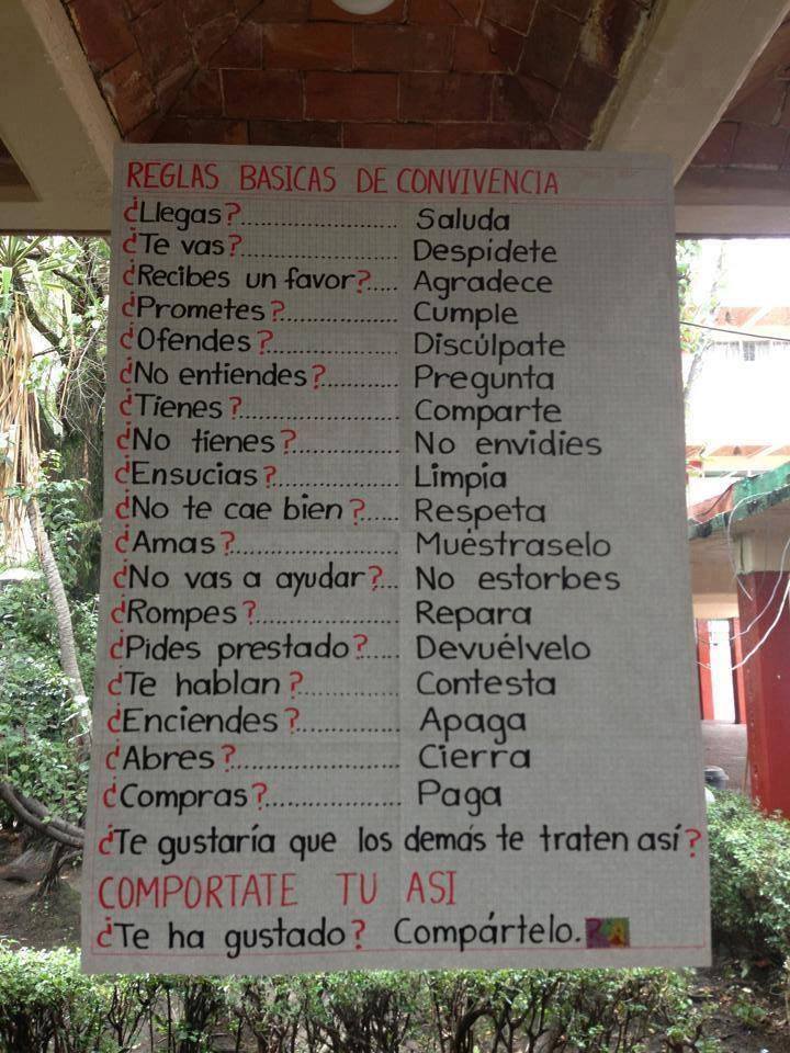 Reglas Básicas de Convivencia