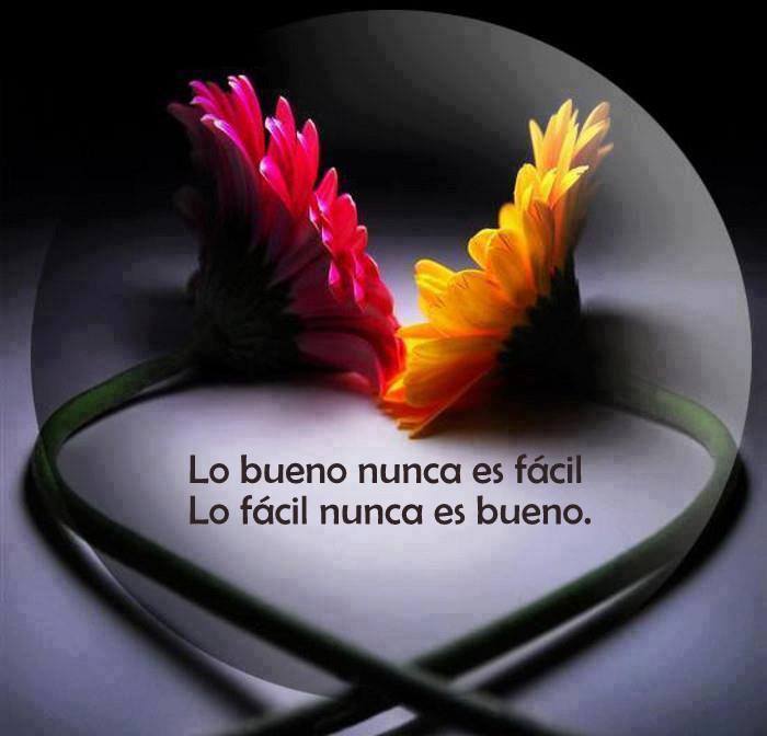 Lo bueno nunca es fácil