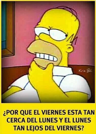 Por que el Viernes está tan cerca del Lunes