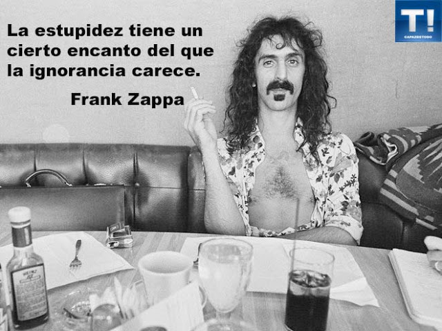 La estupidez tiene un cierto encanto del que la ignorancia carece. Frank Zappa