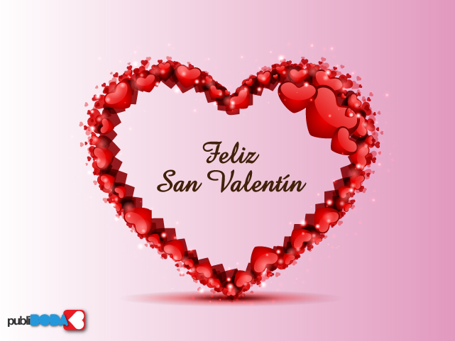 Feliz San Valentín con Corazón de Corazones.