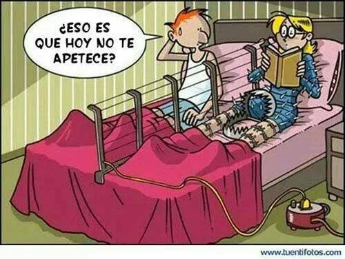 ¿Eso es que hoy no te apetece?