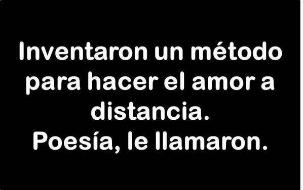 Inventaron un método para hacer el amor a distancia. Poesía, le llamaron.