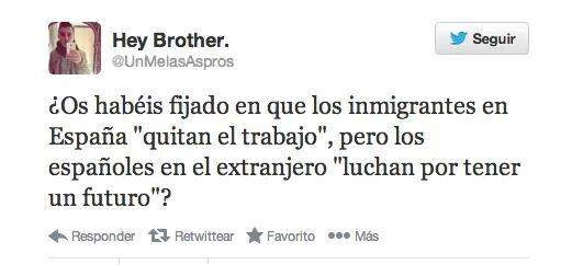 Os habéis fijado en que los inmigrantes…