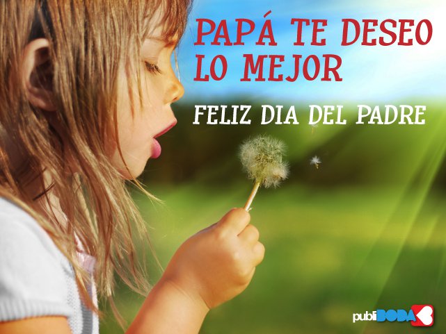 Papá te deseo lo mejor. Feliz Día del Padre