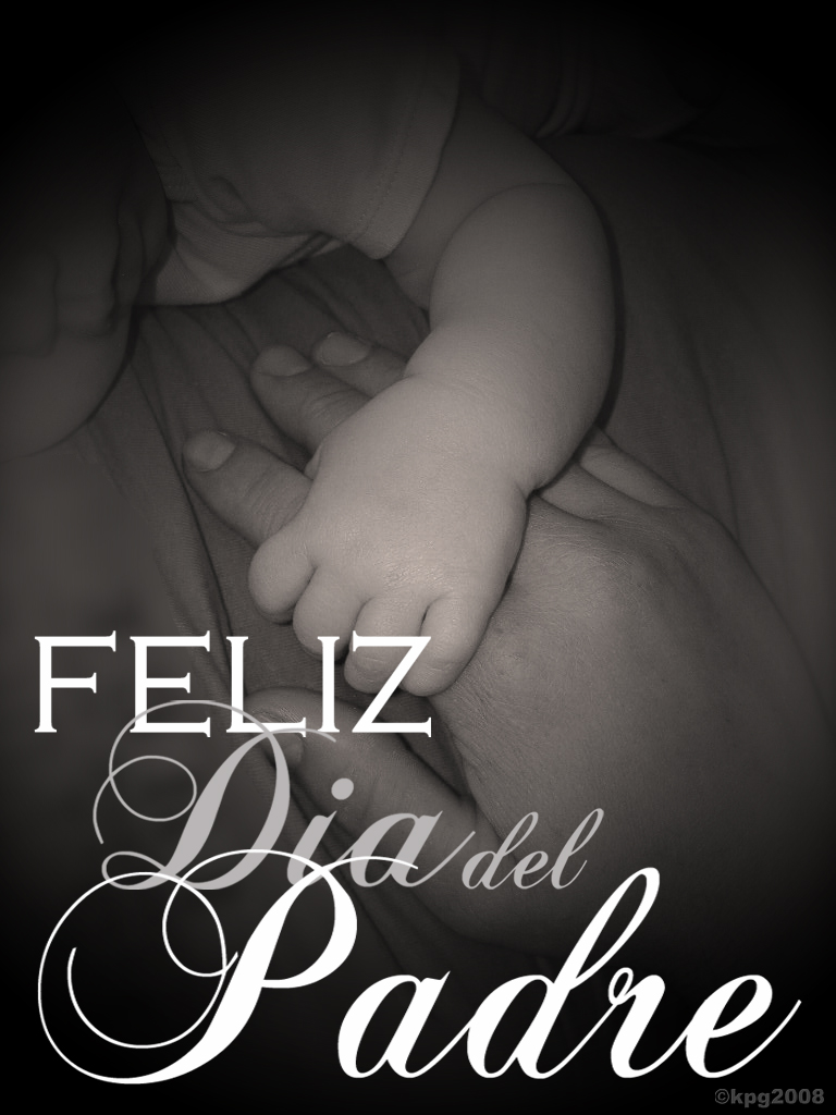 Feliz Día del Padre. Cuando un recién nacido aprieta con su pequeño puño, por primera vez, el dedo de su padre, lo tiene atrapado para siempre.