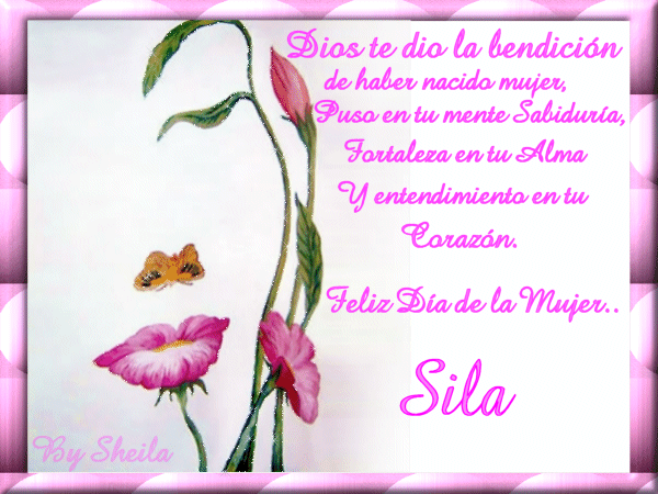 Dios te dio la bendición de haber nacido mujer