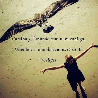 Camina y el mundo caminará contigo